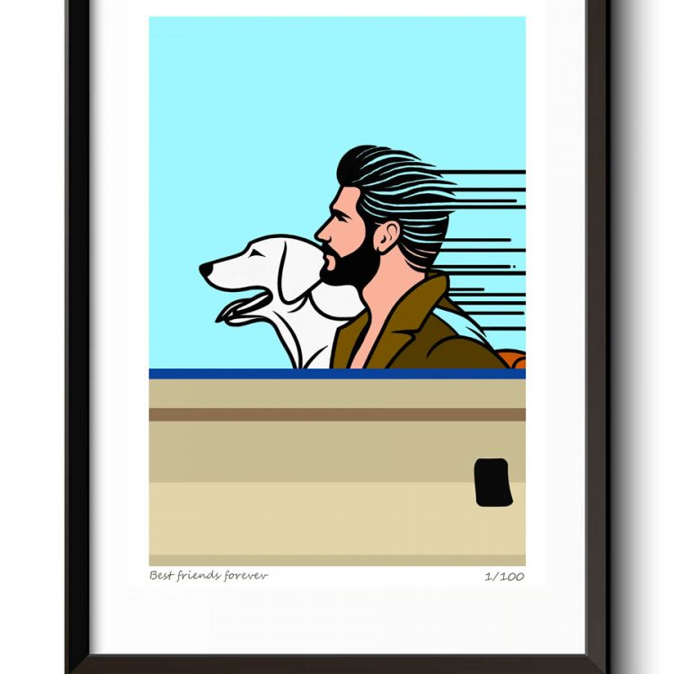 Framed Best Friends Forever Limited Edition Print by Martin Beckley